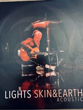 Lights Skin & Earth Acoustic Wall Art Print - Orange and Black